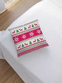 Чехол на подушку JoyArty Олени в снежинках sl_78075