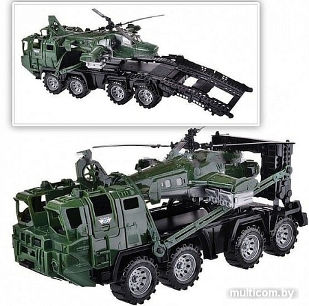 Нордпласт Военный тягач арктика с вертолетом 286