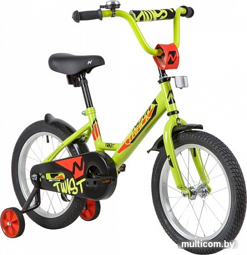 Детский велосипед Novatrack Twist New 16 2020 161TWIST.GN20 (зеленый/черный)