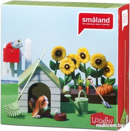 Мебель для кукольного домика Lundby Садовый набор с питомцем 60509000