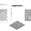 Душевой поддон Vincea VST-4SR9010W 100x90