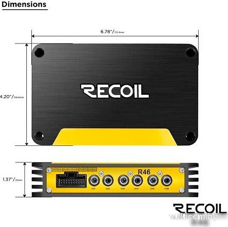 Автомобильный усилитель Recoil R46