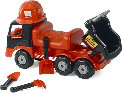 Каталка Полесье 200-02 Mammoet+каска+совок+грабли+лопата [57082]