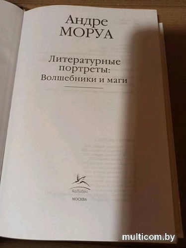 Книга издательства КоЛибри. Литературные портреты: Волшебники и маги (Моруа А.)