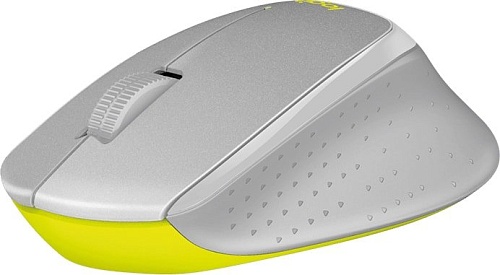 Мышь Logitech M330 Silent Plus (серый/желтый)