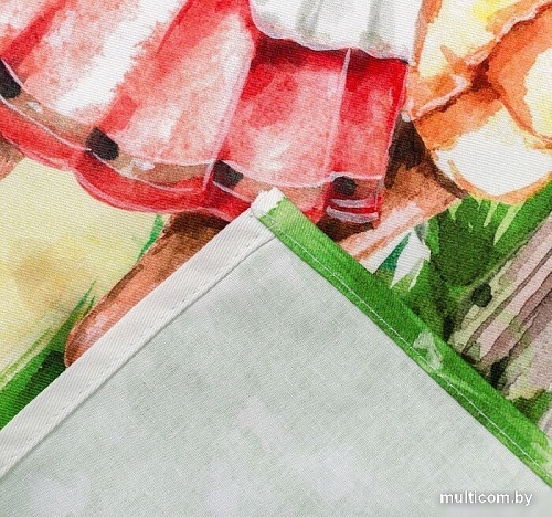 Полотенце Этель Любви и тепла 4136483 (зеленый)