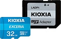 Карта памяти Kioxia Exceria microSDHC LMEX1L032GG2 32GB (с адаптером)