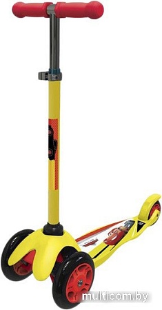 Трехколесный самокат Sima-Land Тачки 7141743 (желтый)