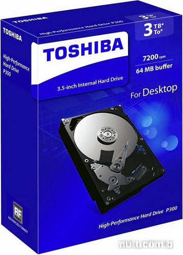 Жесткий диск Toshiba P300 3TB [HDWD130EZSTA]