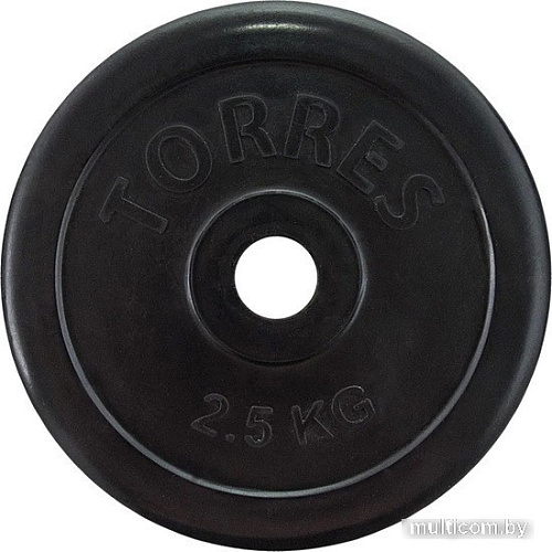 Диск Torres PL50692 25 мм 2.5 кг (черный)