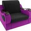 Кресло Лига диванов Меркурий 100677 80 см (черный/фиолетовый)