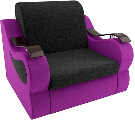 Кресло Лига диванов Меркурий 100677 80 см (черный/фиолетовый)