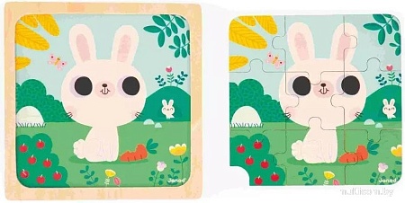 Развивающая игра Janod Белый кролик J07112