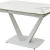 Кухонный стол M-City Alatri 120 Gloss 614M04391 (Staturio White Solid Ceramic/White)