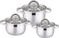 Набор кастрюль Rainstahl 1646-06RS\CW