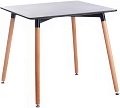 Кухонный стол TetChair John 80x80x75 (черный/натуральный)