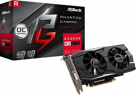 Видеокарта ASRock Phantom Gaming D Radeon RX570 8G OC GDDR5