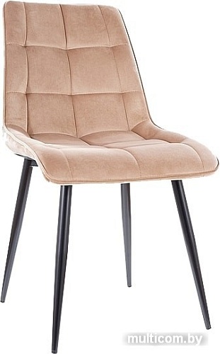 Стул Signal Chic Velvet (bluvel 28 бежевый/черный)