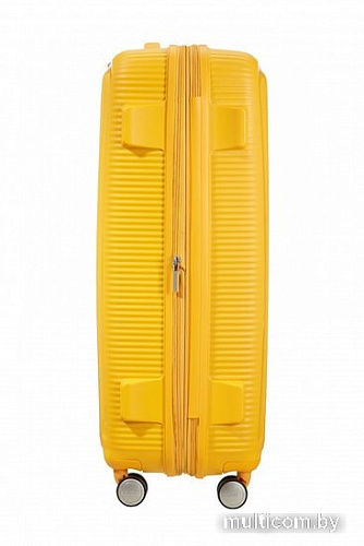 Чемодан-спиннер American Tourister SoundBox Golden Yellow 77 см
