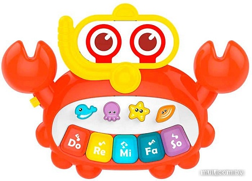 Интерактивная игрушка Huanger Пианино Краб HE0535
