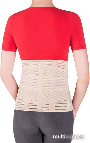 Корсет ортопедический пояснично-крестцовый MEK 3007 (S, бежевый)
