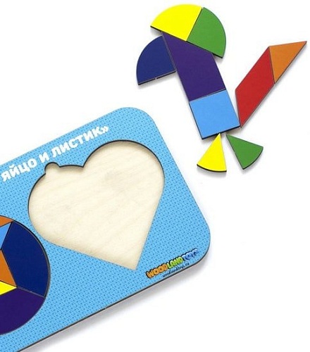 Мозаика/пазл WoodLand Toys Колумбово яйцо и листик 083310