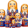 Развивающая игра Брестская Матрешка В народном норвежском костюме (набор 7 шт)