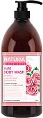 Косметика по уходу за телом Evas Гель для душа Naturia Pure Body Wash Rose & Rosemary 750 мл