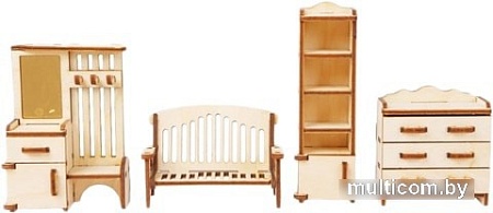 Мебель для кукольного домика Большой слон Спальня М-001