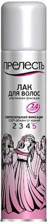 Прелесть Professional Лак для укладки волос Сверхсильной фиксации 200 мл