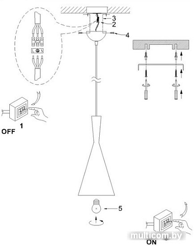 Лампа Arte Lamp Cappello A3408SP-1BK