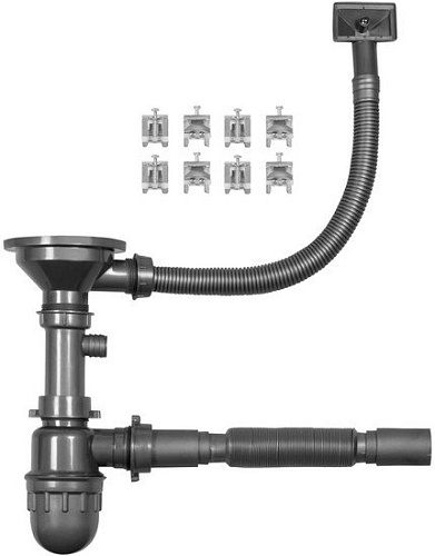 Кухонная мойка ARFEKA ECO AR 520*490, дозатор Gun Black