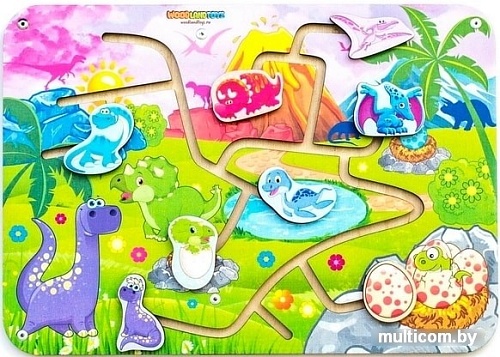 Лабиринт WoodLand Toys Динозавры 114111
