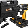 Дрель-шуруповерт Deko DKCD20FU-Li SET 3 063-4172 (с 2-мя АКБ, кейс, набор оснастки)