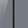 Холодильник side by side Weissgauff WSBS 600 NoFrost Inverter Dark Grey Glass