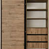 Шкаф-купе Рэйгрупп Bromo VVH 03 РГ-11.03 B 140 VVH 140x220.5 (дуб велингтон/черный)