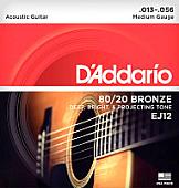 Струны для гитары D'Addario EJ12