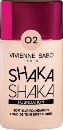 Тональный крем Vivienne Sabo Shaka Shaka с натуральным блюр-эффект (тон 02 бежевый)