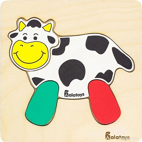 Головоломка Alatoys Пазл Коровка ПЗЛ2001