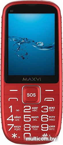 Мобильный телефон Maxvi B9 (красный)