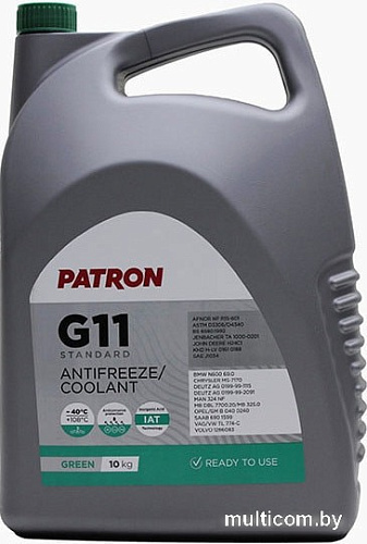 Антифриз Patron G11 Standard Green 20кг