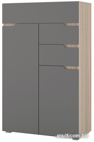 Комод Горизонт Анталия (сонома-графит софт)