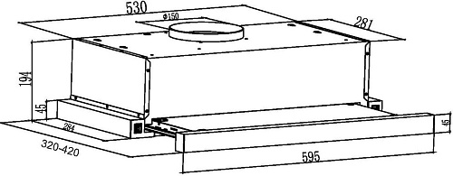 Кухонная вытяжка Schtoff TF-5260/L IX (нержавеющая сталь)
