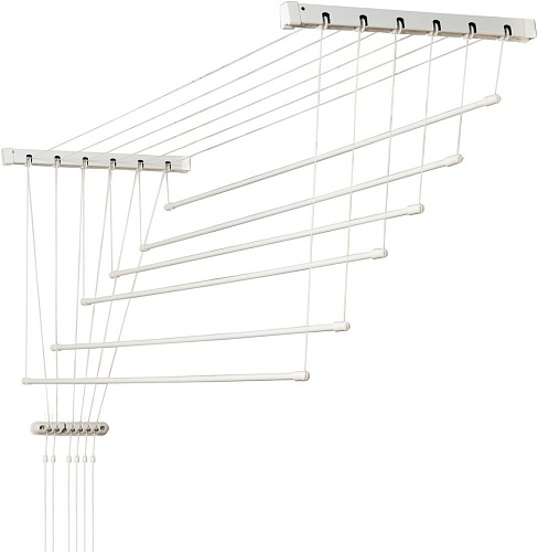 Сушилка для белья Comfort Alumin Потолочная 6 прутьев 250 см стальная (с металлическим креплением)