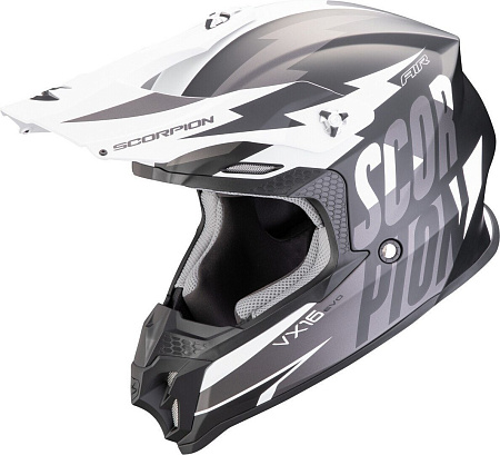 Scorpion Exo Vx-16 Evo Air Slanter (р. M, черный матовый/серебристый)