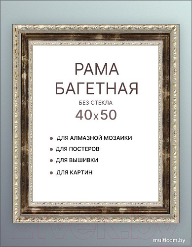 Фоторамка Декарт 40x50 8Л2873 (бежевый с золотом)