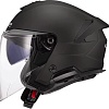 Мотошлем LS2 OF618 Verso II Solid (M, матовый черный)