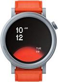 Умные часы CMF Watch Pro 2 (светло-серый, оранжевый кожаный ремешок)