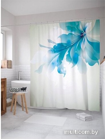 Шторка-занавеска для ванны JoyArty Цветок неба sc_21919