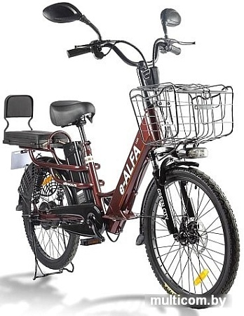 Электровелосипед Eltreco Green City E-Alfa Lux 2021 (черный)